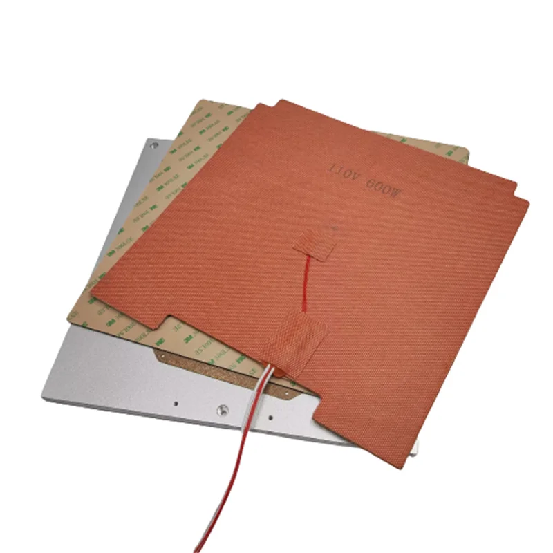 Ender5 Pro Plus Mercury Zero G Hydra Mic6 Piastra In Silicone Heat Bed Kit Foglio Adesivo Magnetico Rivestito Pei