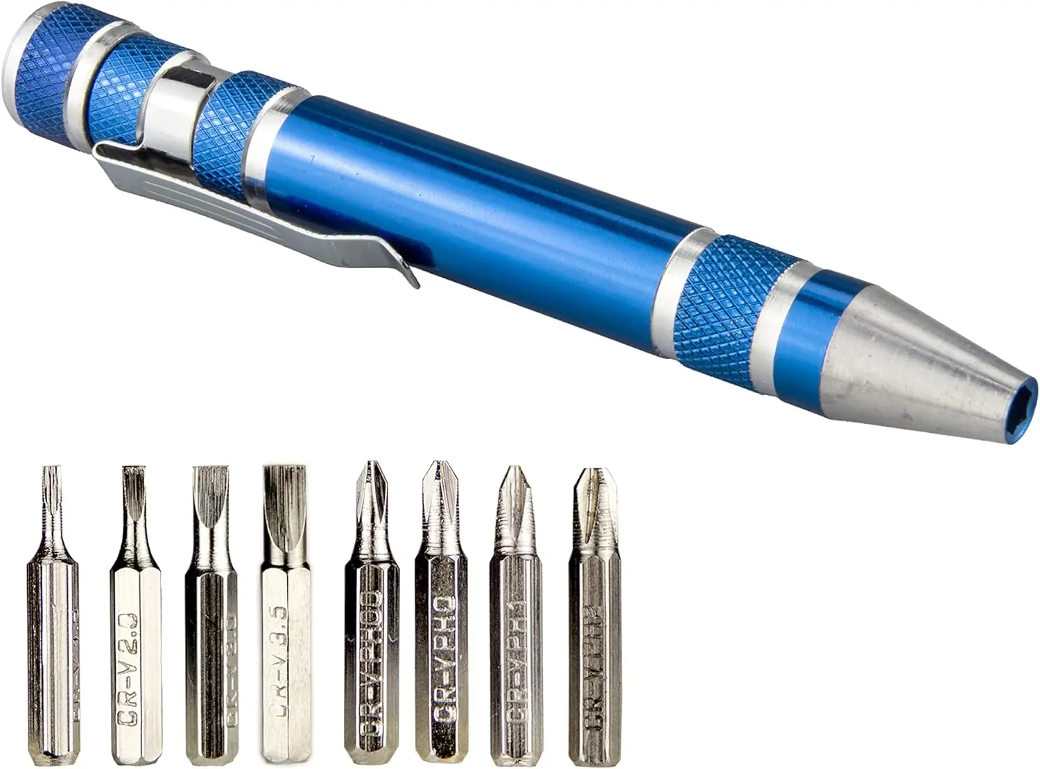Set Mini Cacciavite Multifunzione 8 in 1, Utensile Portatile Magnetico per Riparazioni e Installazioni