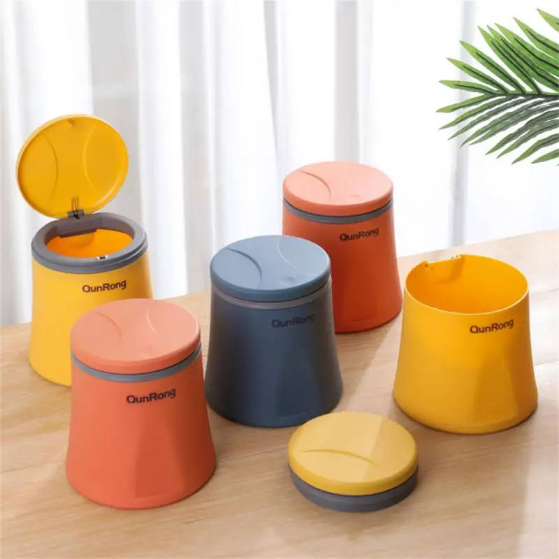 

Garbage Can Dont Dirty Hands Environmental Friendly Split Design Easy To Clean Press Portable Household Trash Can Safety Health