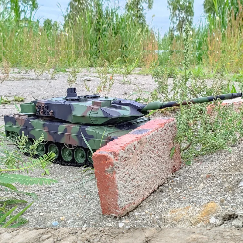 Henglong 3889-1 German Leopard 2a6 Heavy Remote Control Tank 1:16 Simulation All Metal Track Model Children's Remote Control Toy 5