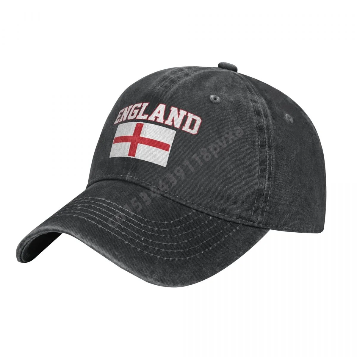 

Unisex Adult England Flag Charcoal Washed Denim Baseball Cap Men Classic Vintage Cotton Dad Trucker Hat