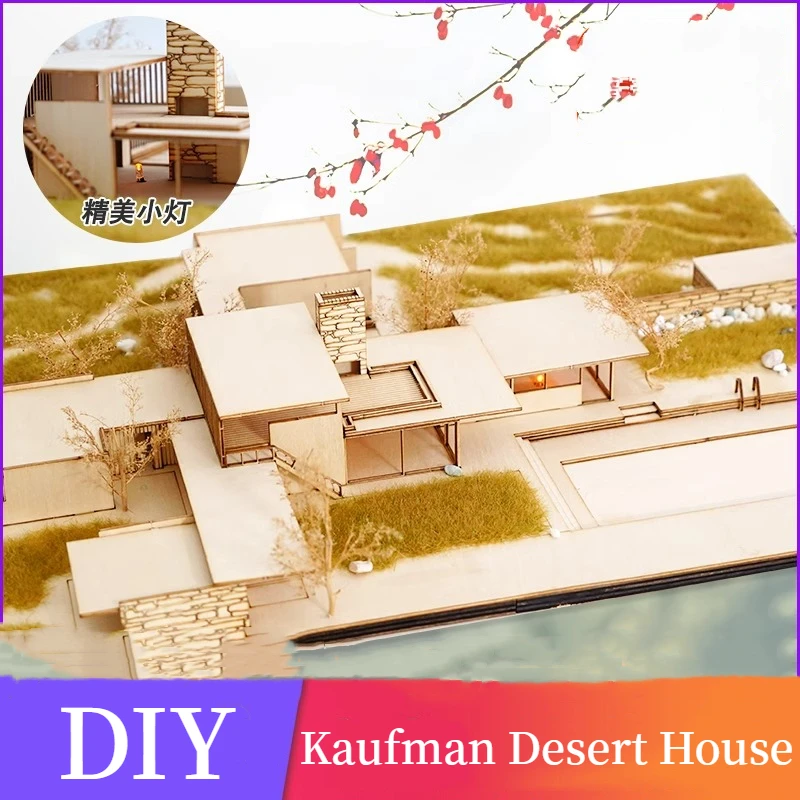 プレハブ式木製建設セットのミニチュア建物、プレハブハウスモデル