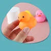 Baby Bath Toys Cute Little Yellow Duck Bath Toys Bathroom Bath Swimming Water Toy Soft Floating Rubber Duck Squeeze Sound Toy 6