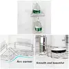 Stainless Steel Triangular Holder Shelf Wall Mounted Adhesive Shampoo Shower Storage Rack Kitchen Bathroom Organizer 6