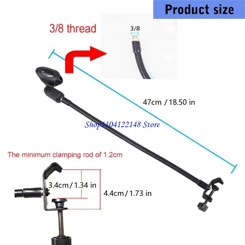 P9FA 360 회전식 마이크 스탠드 금속 플라스틱 건설 스튜디오 홈 레코딩 필수