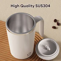 Portable Automatic Stirring Cup Mug Rechargeable Stainless Steel Auto Self Mixing Cup with Lid Self Stirring Travel Mug 4