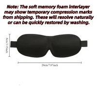 3D Sleep Mask Blindfold Sleeping Aid Soft Memory Foam Eye mask for Sleeping Travel Blockout Light Slaapmasker Eye Cover 3