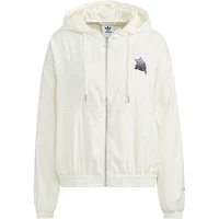 Veste de sport coupe-vent à capuche tissée authentique Adidas Trefoil pour femme HS1933 5