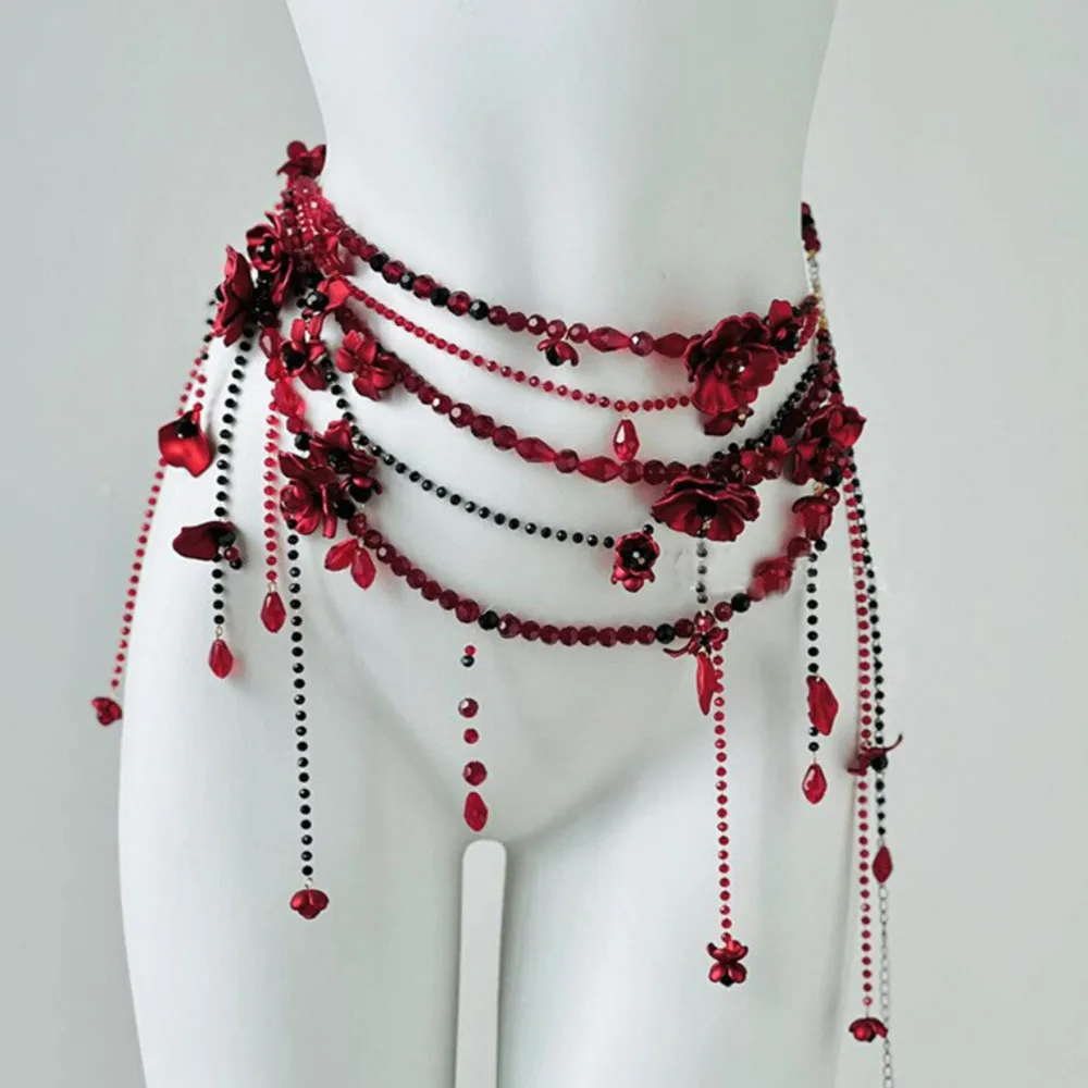 red chain belt