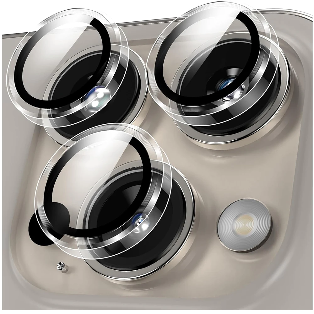 Copriobiettivo 9H 4 Protettori Vetro Temperato Per Fotocamera IPhone - Compatibili Con Modelli 15, 14, 13, 12, 11 Pro Max Copri Fotocamera Iphone 15