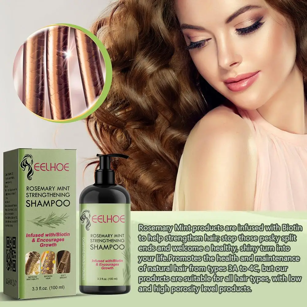100ml Rosemary Strengthening Shampoo And Rosemary Hair Oil Promote Hair