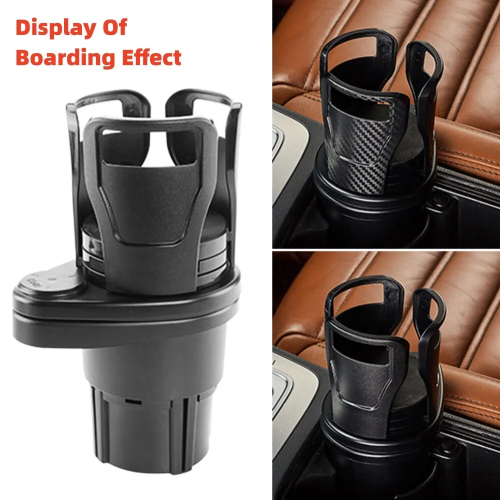 2in1MultiFunctionAdjustableCarCupHolderExpandableAdapterBaseTrayBeverageBottle
