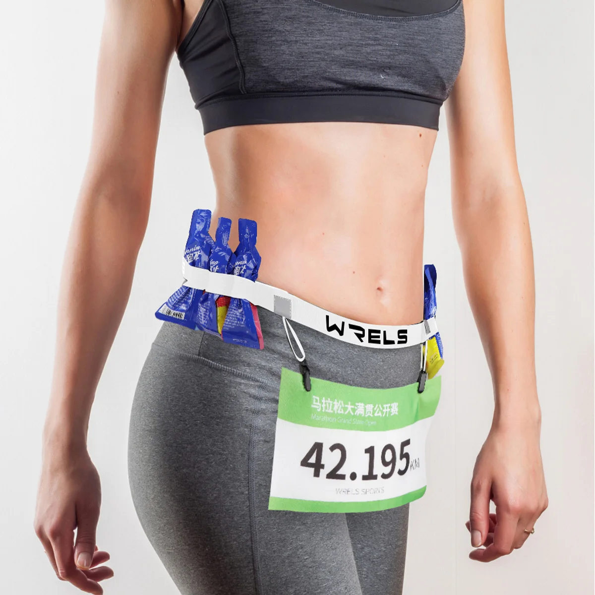 WRELS Outdoor-Sport Laufnummernhalter Startnummerngürtel Unisex Triathlon Marathon Startnummerngürtel – Detail 9
