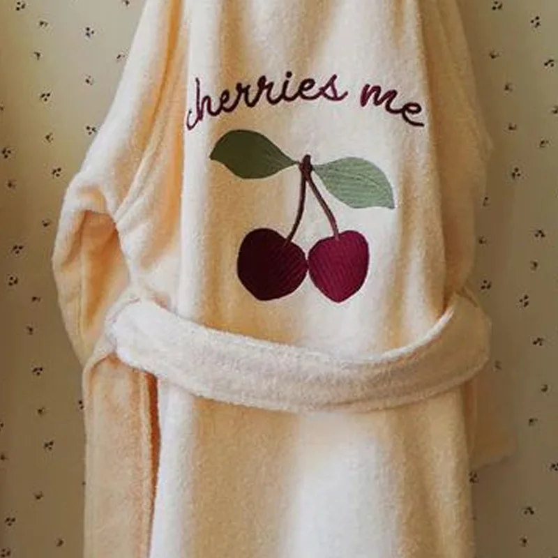 Children's Homewear  Autumn And Winter New Printing Fashion Girls Hooded Bath Towel Cotton Boys Pajamas Children's Clothing