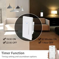 Tuya Smart Life WiFi Timer Light Switch Wall Button Pusher On Off 220V Wireless US AU Standard 2 3 4 Gang Two Way Remote Control - Image 4