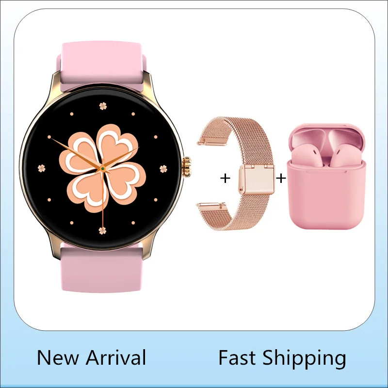 

Women Smartwatch Breath Training Multi Sports Mode Custom Watchface Waterproof IP67 Remote Music Smart Watch for Man 2023