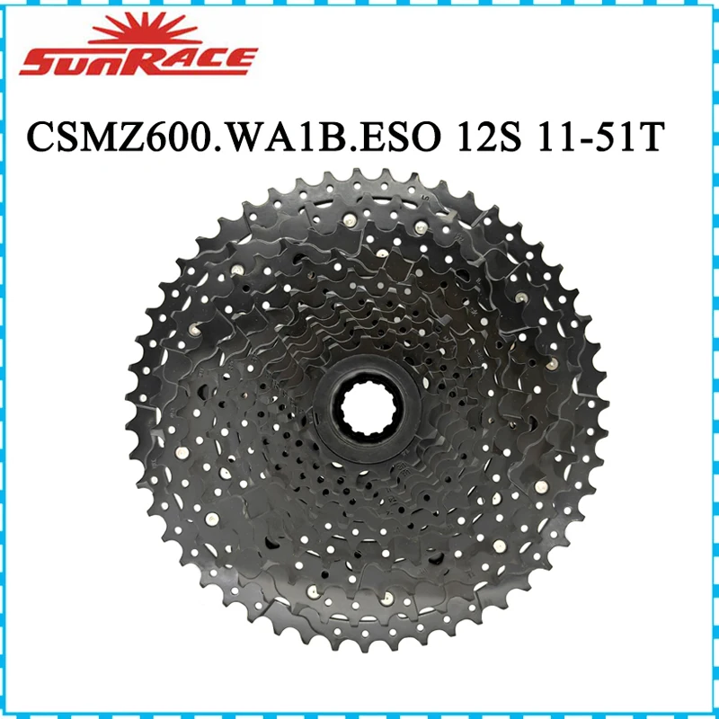 Sunrace Nuovo Csmz600 Ruota Libera 12 Velocità 11-51T Cassetta Mountain Bike Mtb Volano 12 S Pignone Compatibile Shimano Sram