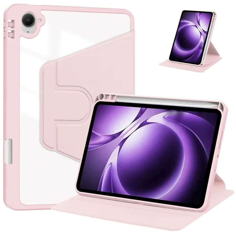 360° Rotating Clear Cover with Pencil Holder