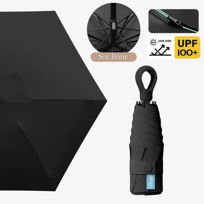 Enhanced Product Title: Ultralight Compact UV Protection Mini Umbrella – Portable Windproof Sunshade