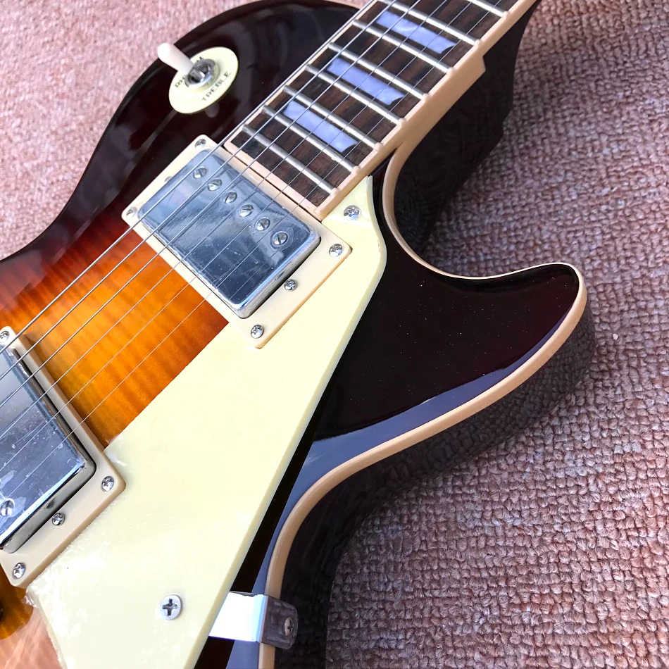 Made in China, LP Standard High Quality Electric Guitar, Frets Binding,One Piece Of Body & Neck,Tune-o-Matic Brid, free delivery