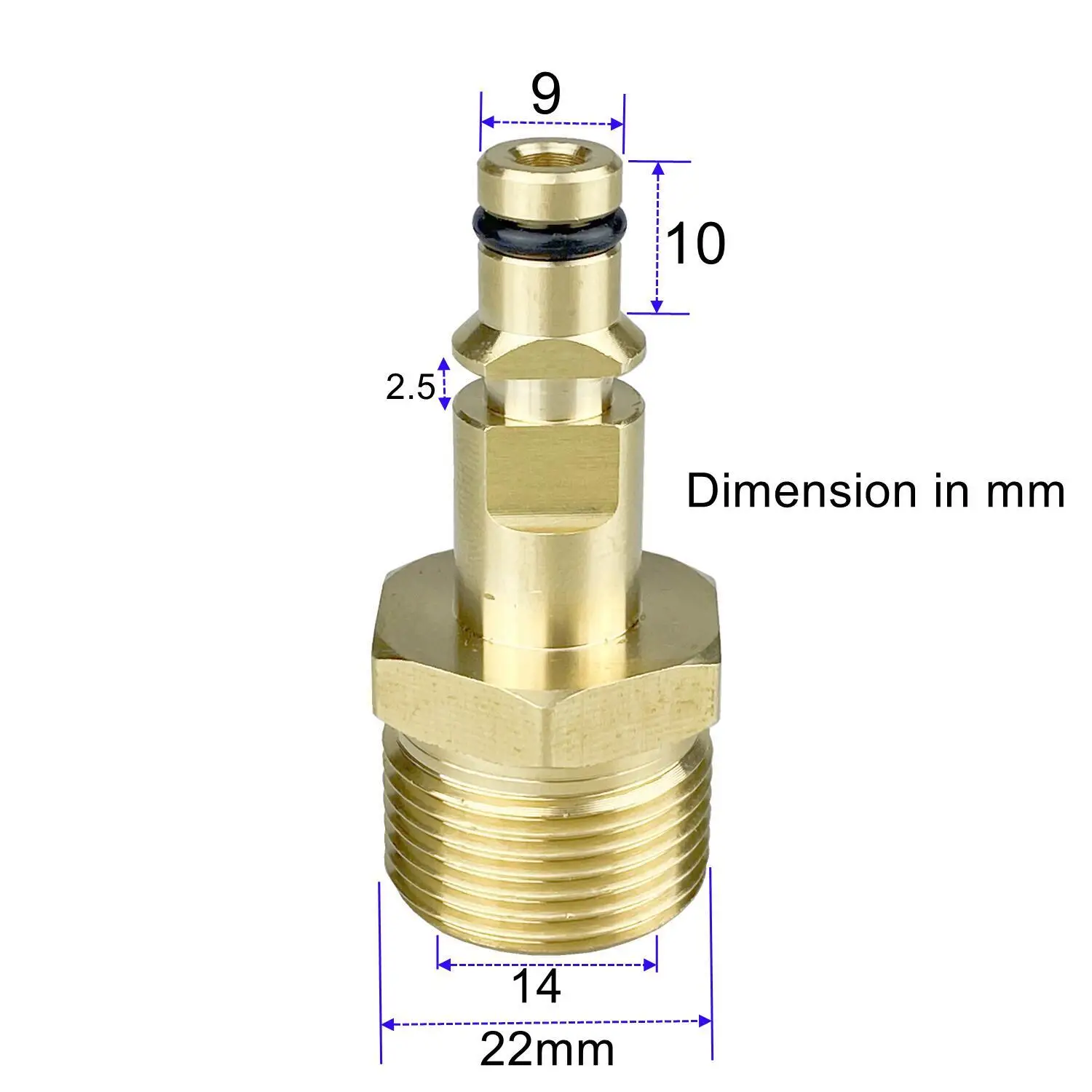 High Pressure Wash Gun Hose Adapter M22 Connector Converter Fitting for Karcher K-series K2 K3 K4 K5 K7 Pressure Washer 3
