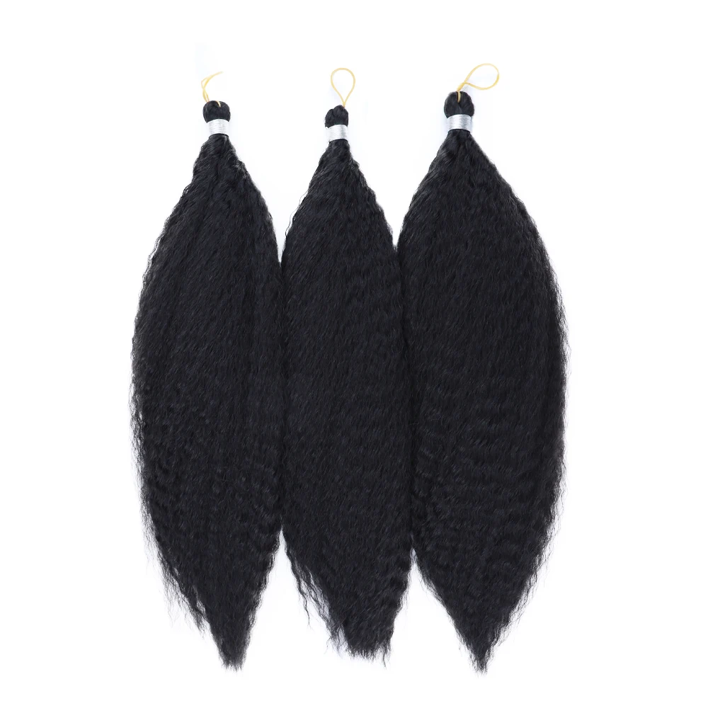 Capelli sintetici all'uncinetto trecce Afro crespi ricci all'uncinetto per le donne estensioni dei capelli finti ricci estensioni dei capelli intrecciati sintetici - immagine 4