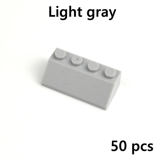 Creative Educational Building Block Roof Tile Slope - Thick Figure Assembly Toy Set