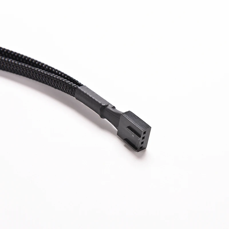 Adapter Power Cable 4 Pin PWM Splitter Cable 4Pin PWM Female To 3/4 Pin PWM Adapter Cable For Computer CPU Case Fan Sleeved