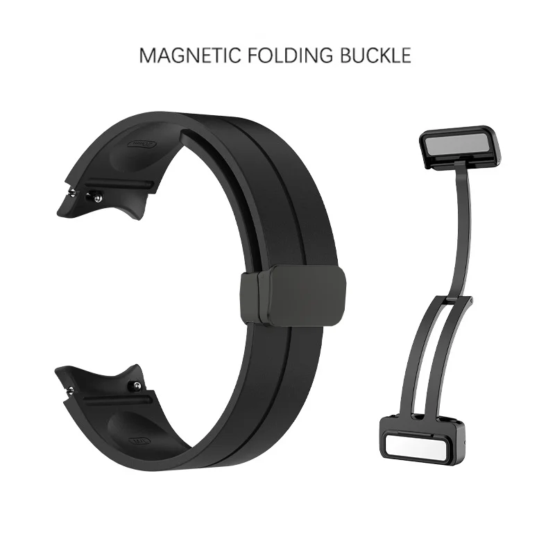 Enhanced Silicone Magnetic Buckle Watch Strap - Premium Design (Available in Multiple Sizes)