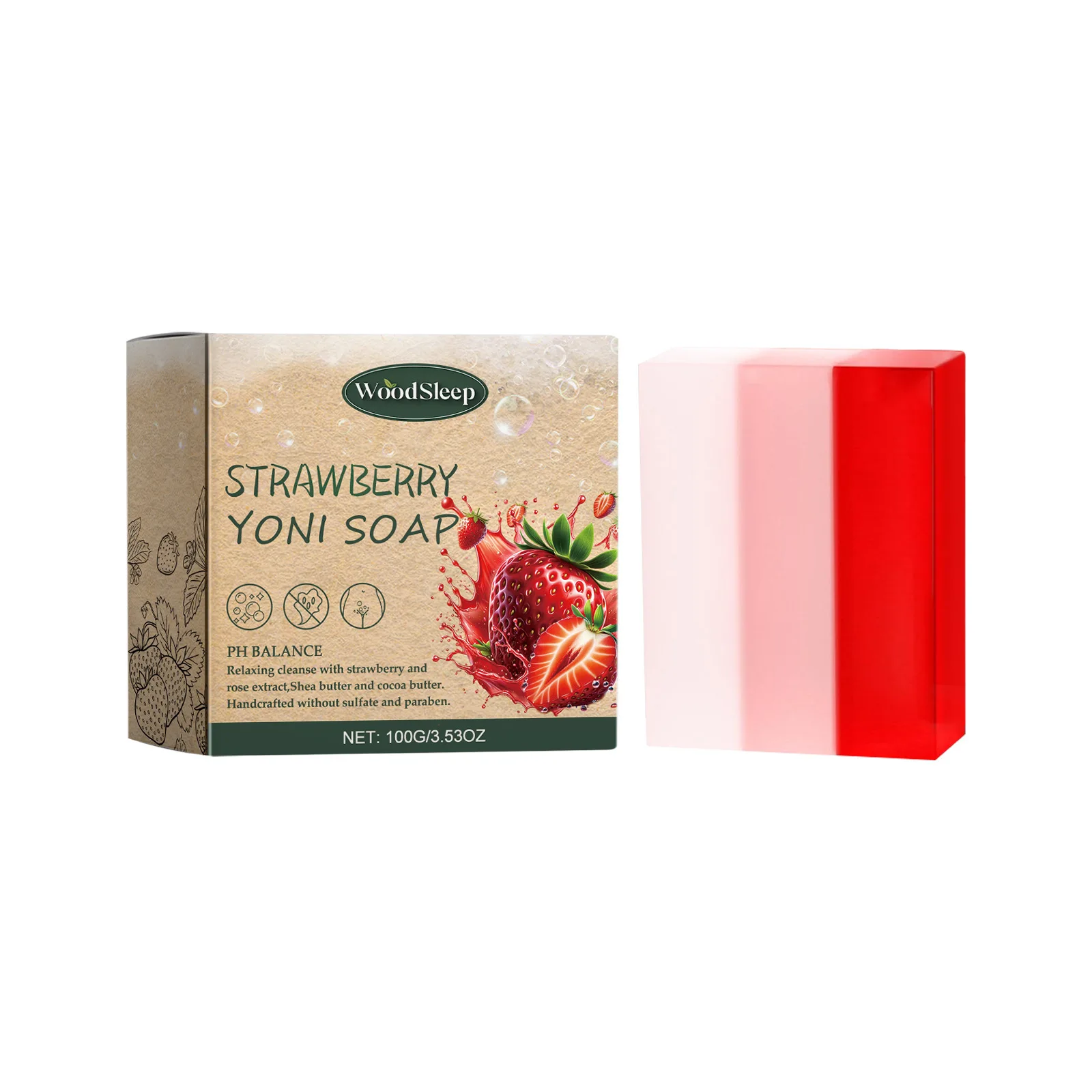 Yoni Soap Feminine Hygiene Vaginal Clean PH Balance Remove Odor Itch Deep Cleaning Moisturizing Body Brighten Vagina Care Soap 2