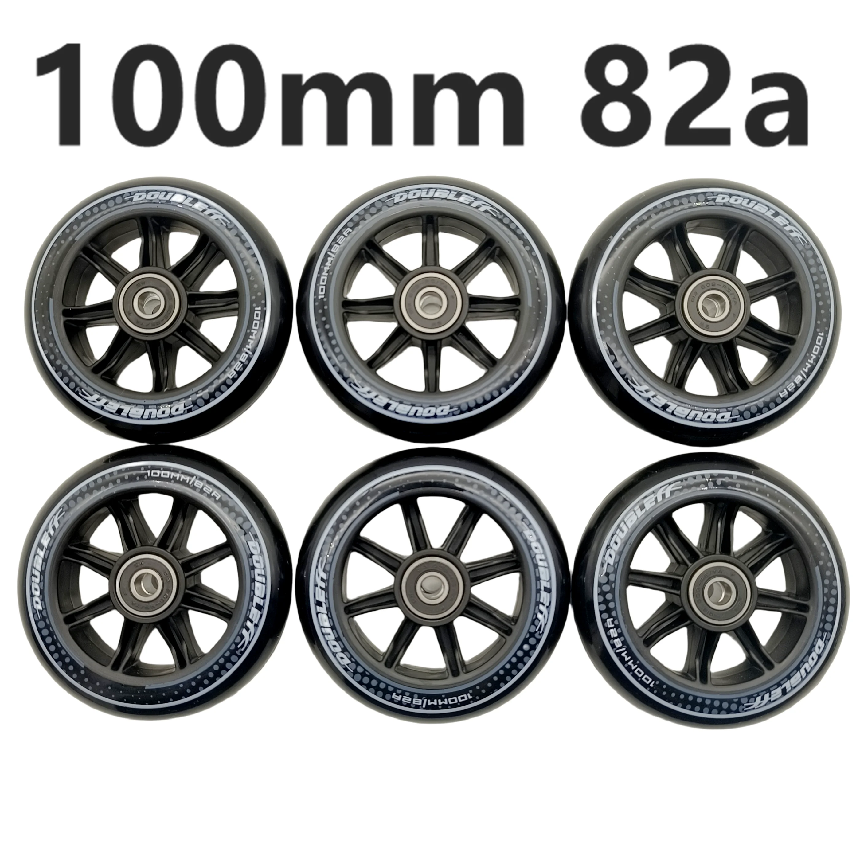 speed wheel black 100mm 82a with bearing 6wheels/lot