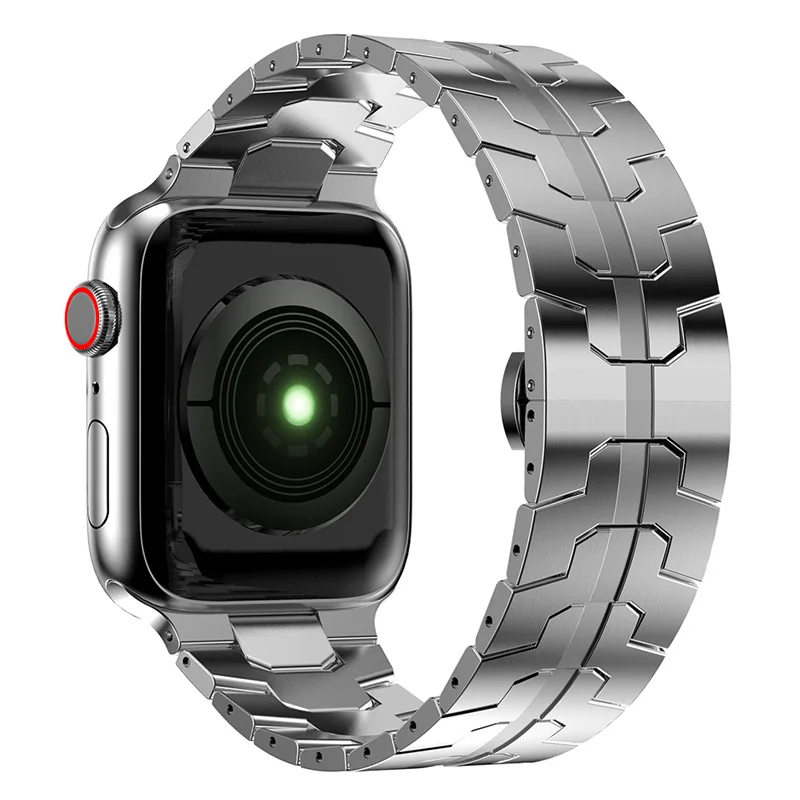 Premium Stainless Steel Watch Band and Protective TPU Cover Set