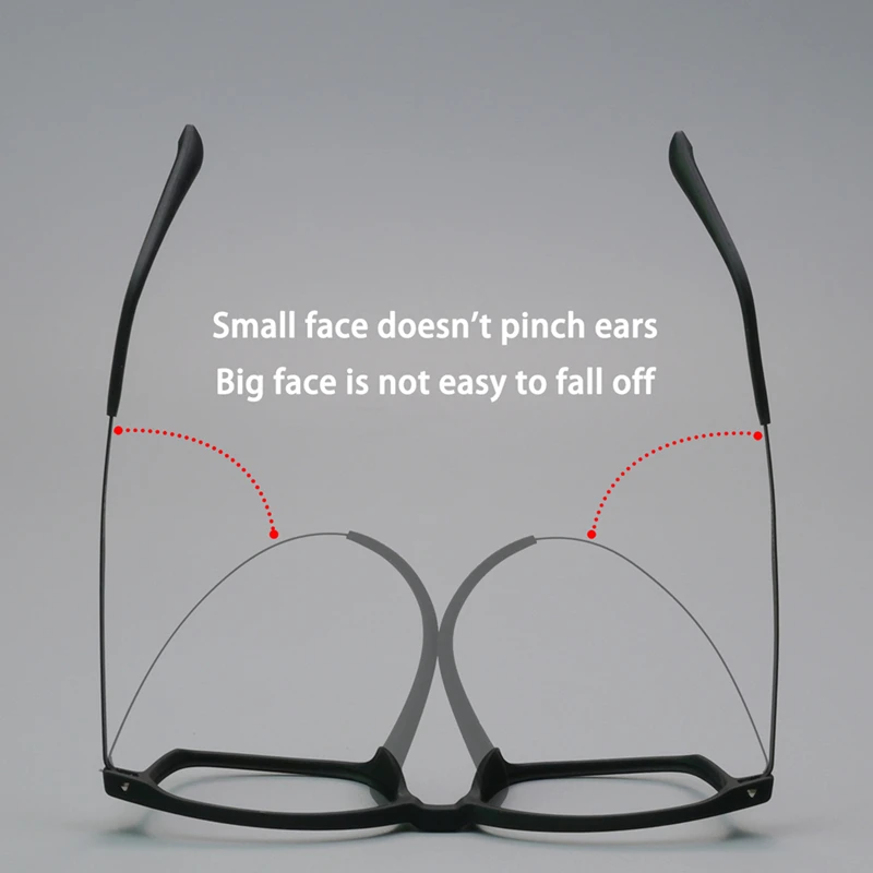 Square Rubber Titanium Glasses Photochromic Anti Blue Light Computer Reading Glasses For Men and Woman Prescription Reading Glasses