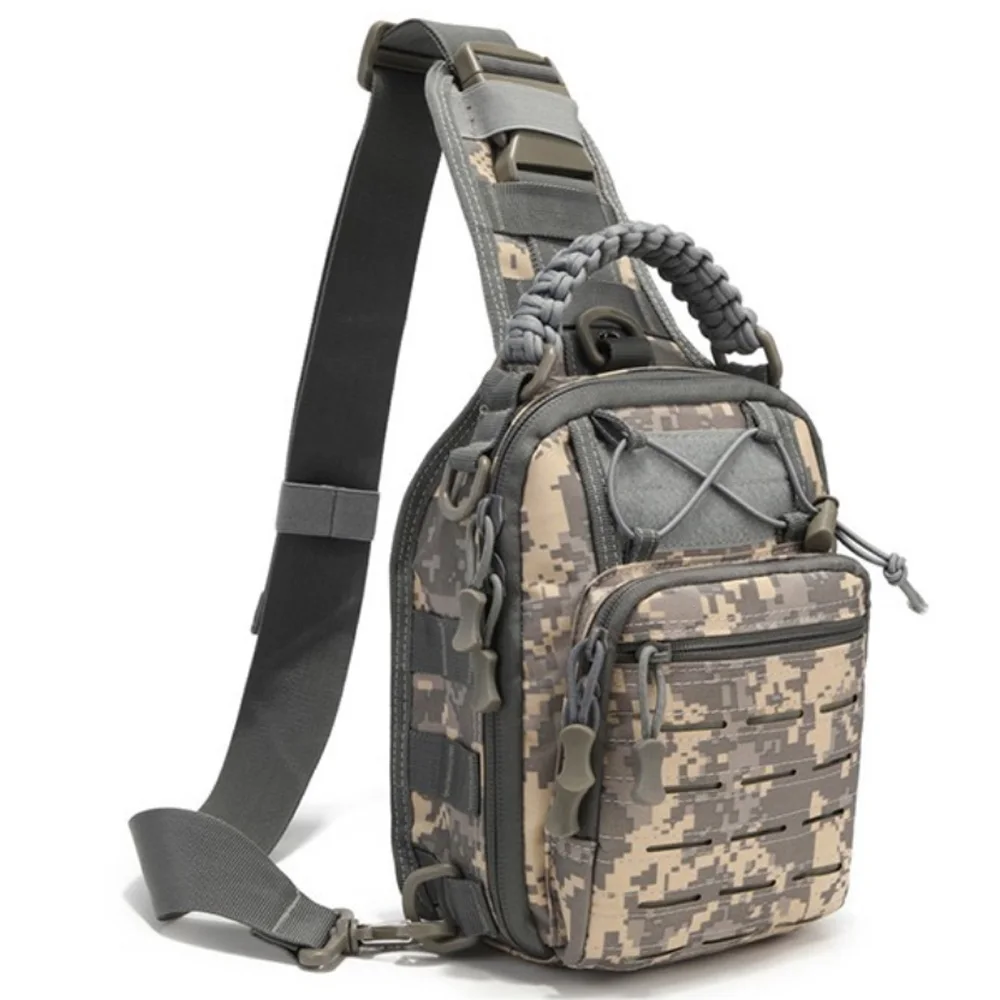 Wholesale Top Quality Multifunction 1000d Nylon Durable Waterproof Laser Cut Molle Military Tactical Shoulder Sling Bag