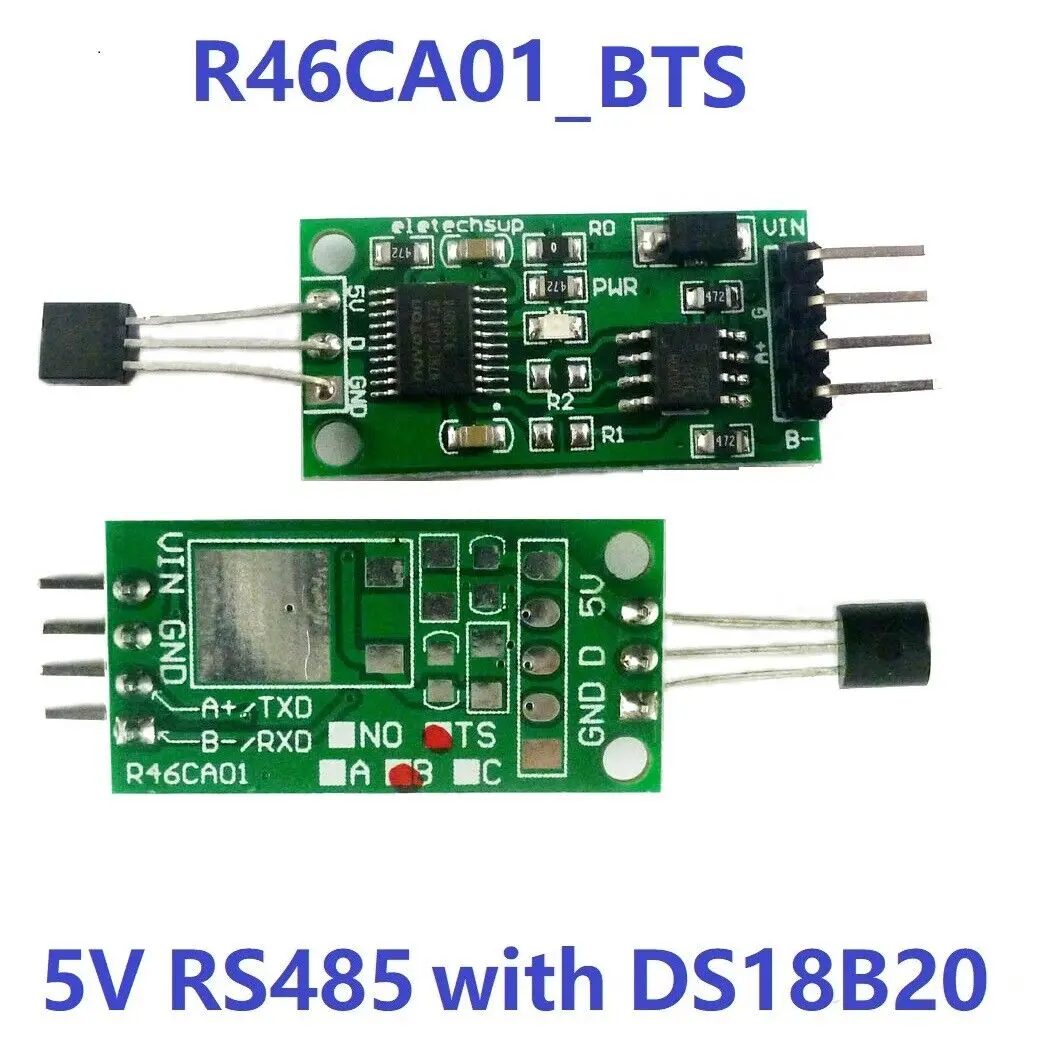 

DC 5V DS18B20 Modbus RTU Protocol RS485 Adress UART Digital Temperature Sensor