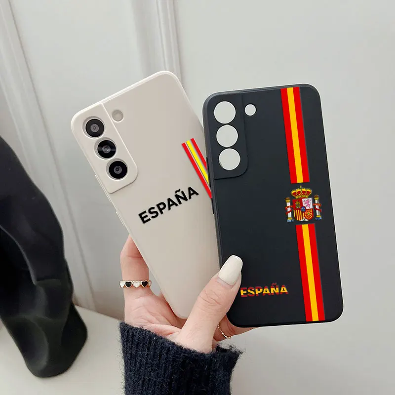 Spain Flag-Inspired Red and Yellow Line Phone Case Cover