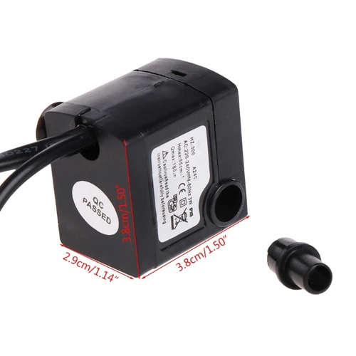 수족관 220V 3W 잠수정 워터 펌프 LED 물고기 탱크 분수 물고기 연못 탱크 EU 플러그 Aquario Water Pumps Fish Aquatic Pet Kit 3