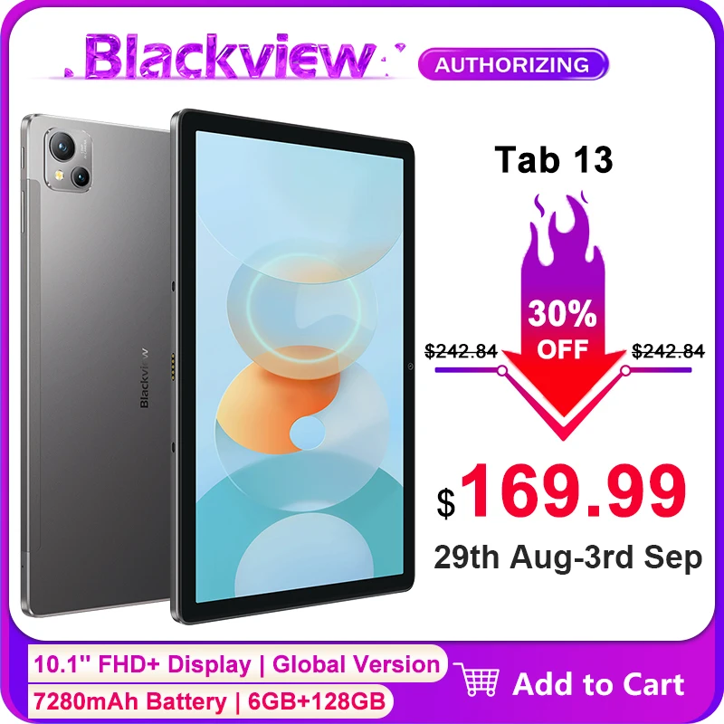 World Premiere】12 inch Blackview Tab 18 Tablet 8/12GB+256GB 16MP 2.4K FHD+  Display 8800mAh Battery Widevine L1 MTKHelio G99 33W - AliExpress