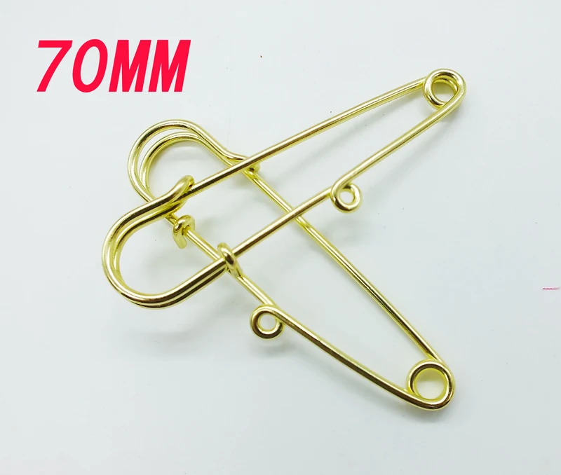 

200pcs/lot 70mm DIY Jewelry Findings safety pin brooch back