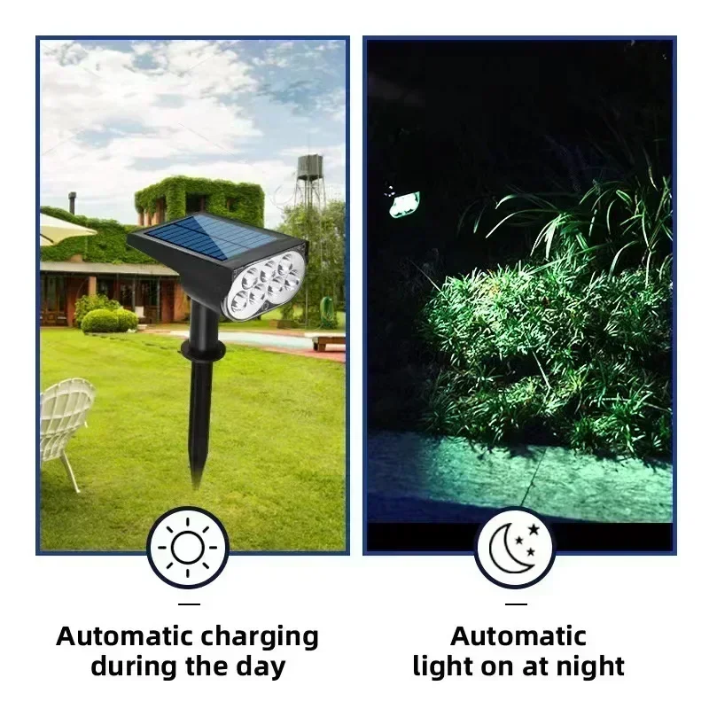 Ultra bright LED Solar Light Spotlights Outdoor Landscape Wall Light Waterproof 150° Adjustable Lawn Garden Yard Decor Lighting