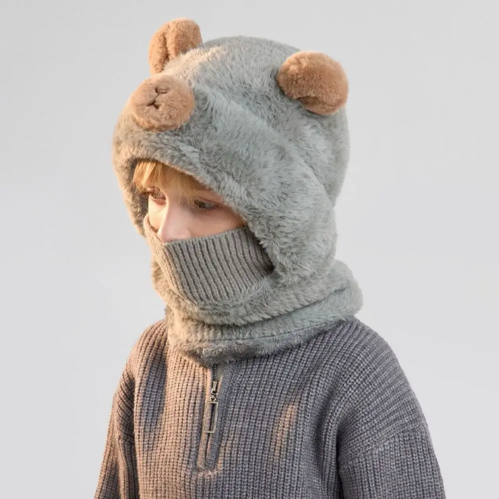 Warm Knitted Kids Bear Hat Winter Season