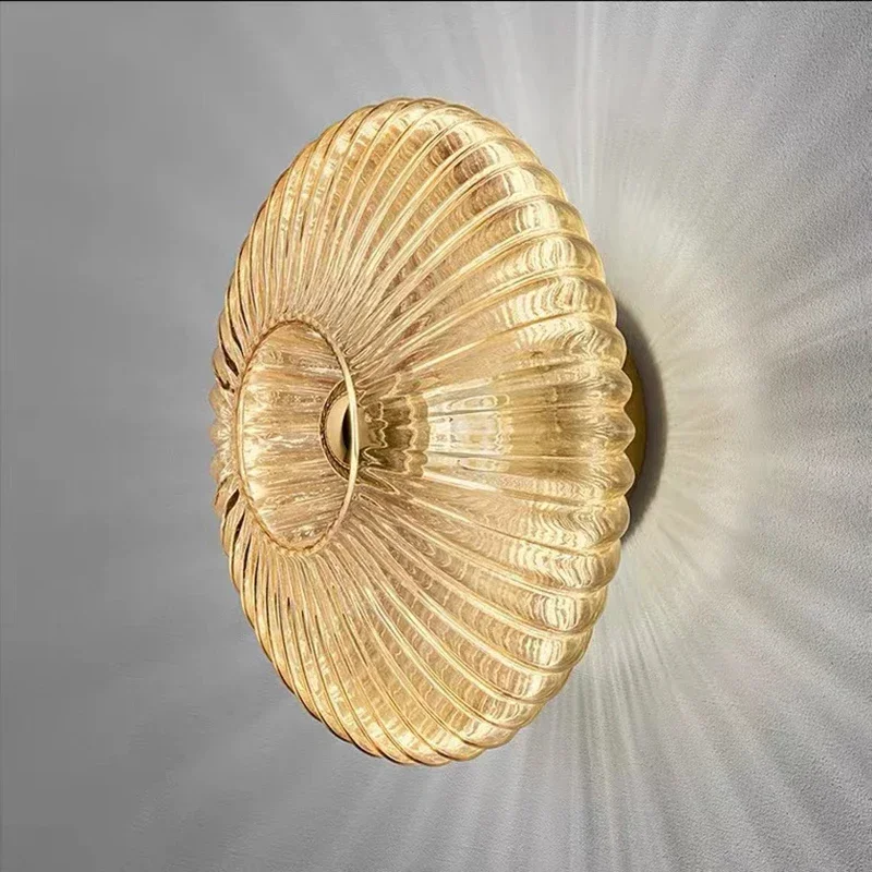 Glass Wall Lamp Glass Wall Sconce For Corridor Background Bedroom Living Room Bedside Ambiance Wall Light Indoor Home Decor 3