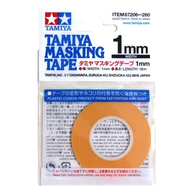 Tamiya Masking Tape 1/2/3/6/10/18/40mm For Tamiya Model Painting Military Model Hobby DIY Tools Total 18meters Long model tools