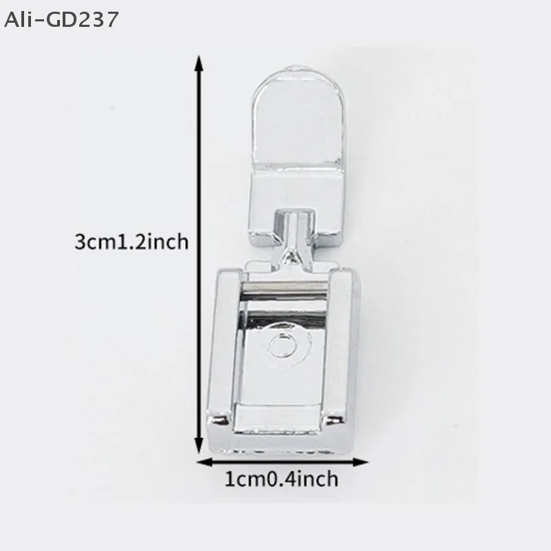 GD237-Zipper Sewing Machine Presser Foot Left Right Narrow Foot Compatible With Low Shank Snap On Sewing Accessories