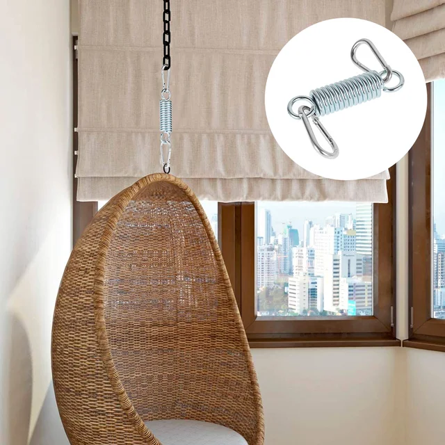 Hanging Chair Spring Heavy Duty Hammock Springs Chair Suspension Tension Hangers Outdoor Hammock Torsion Suspen Hook Spring 3