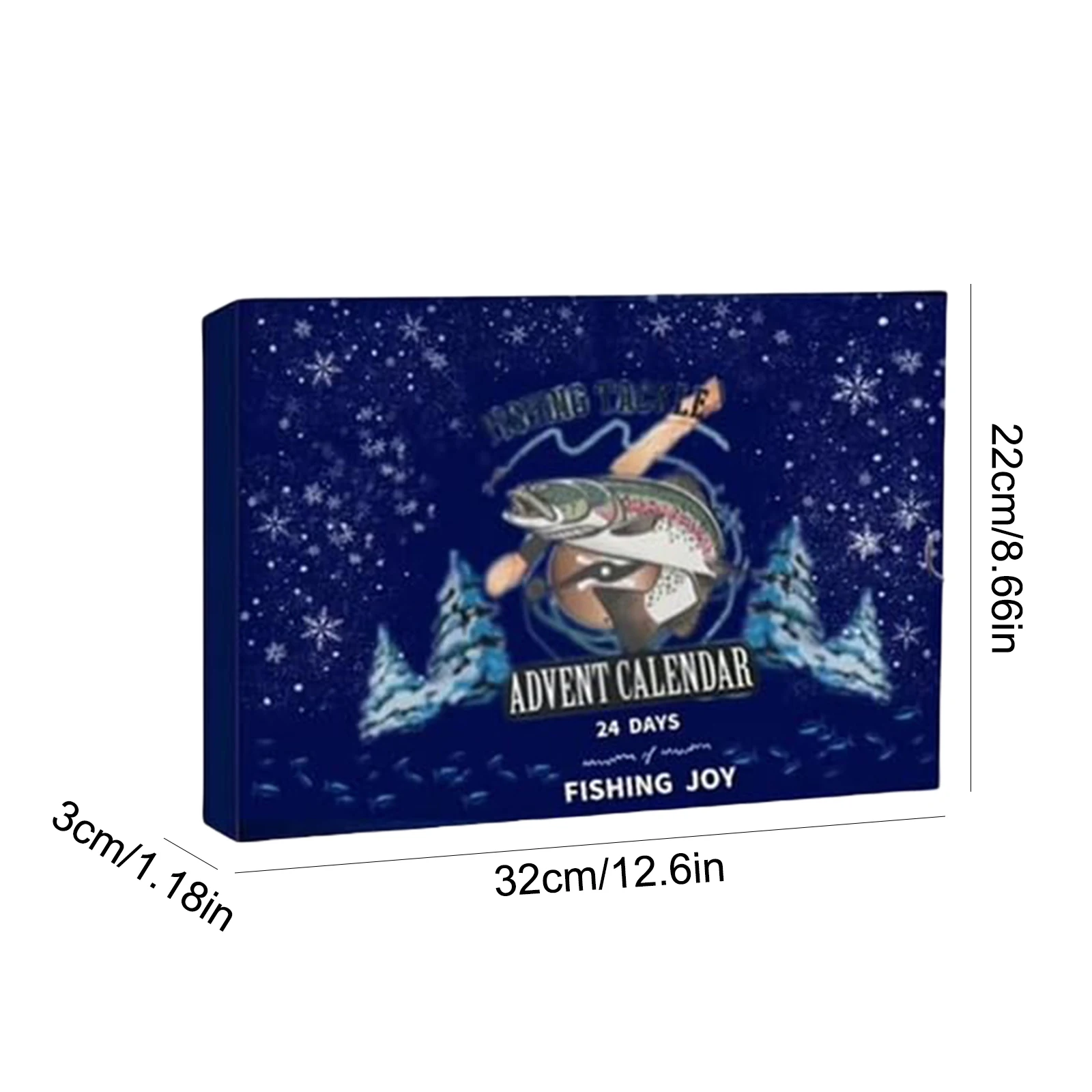 2025 Fishing Advent Calendar Christmas Countdown Calendar Fishing Lure Advent Calendar Xmas Fishing Gift for Fisherman