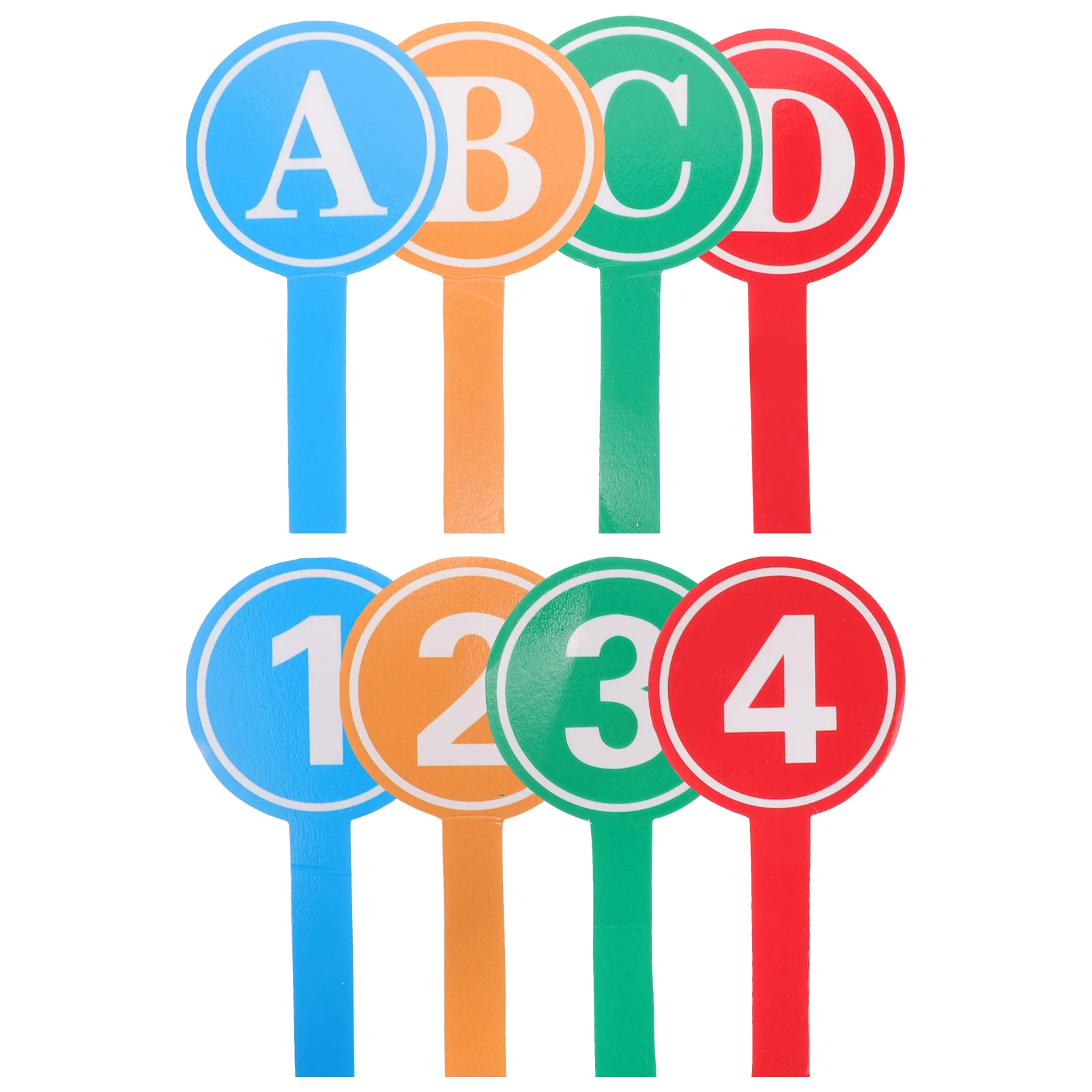 

1 Set of Classroom Answer Paddle Handheld Paddle Teaching Prop Multi-function Game Paddle Vote Board