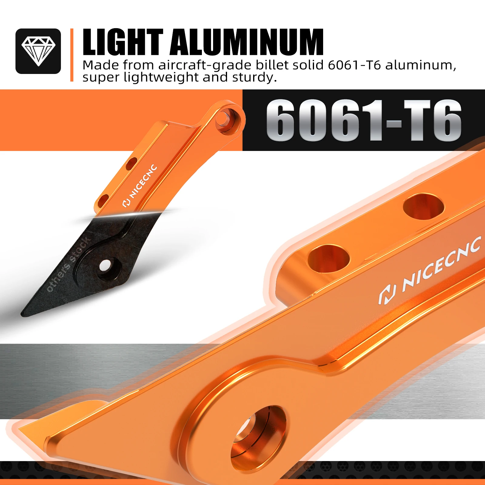 NICECNC Für KTM EXC 300 Schwingenschutz EXC-F 350 450 XCW XCFW Sechs Tage 2012–2023 SX 250 SX-F XC XCF TPI 6D 2012–2022 – Detail 6