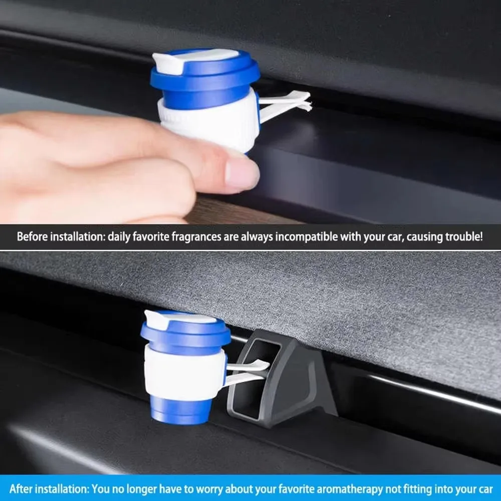 테슬라 모델 3 하이랜드 Y 2025년형 차량용 에어벤트 방향제 클립, 실리콘 아로마테라피 클립 에어컨 통풍구 방향제 어댑터