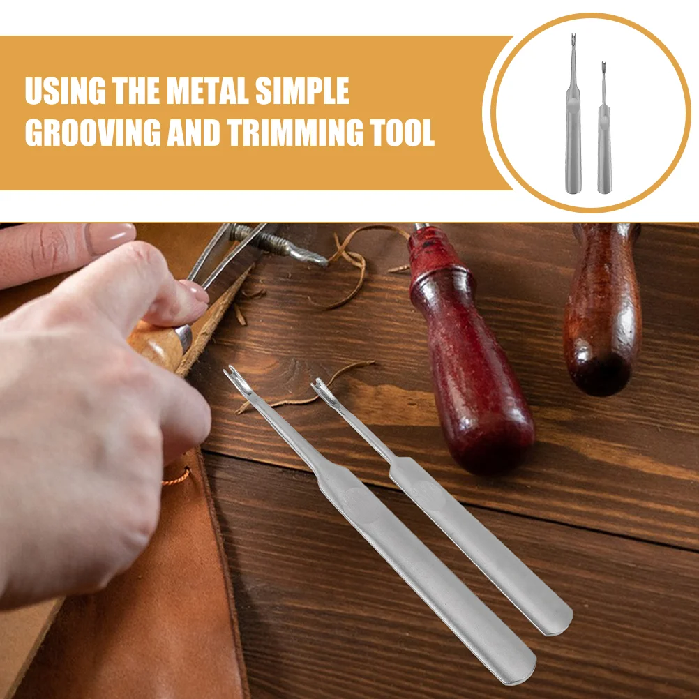 8 pcs Edge Skiving Tool For Diy Leathercraft Projects Beveler For Trimming And Beveling Edges Essential
